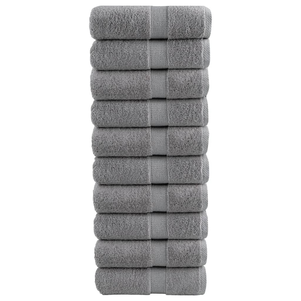 Premium Soap Towels SOLUND 10pcs Grey 30x30cm 600gsm