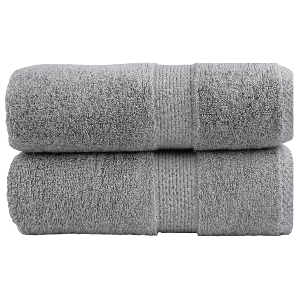 Premium Guest Towels SOLUND 2pcs Grey 30x50cm 600gsm