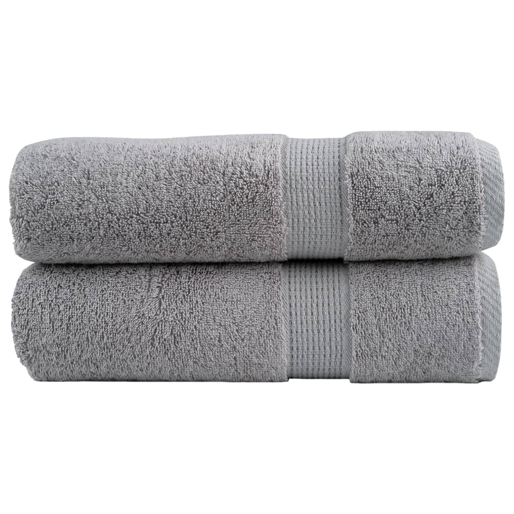 Premium Shower Towels SOLUND 2pcs Grey 70x140cm 600gsm