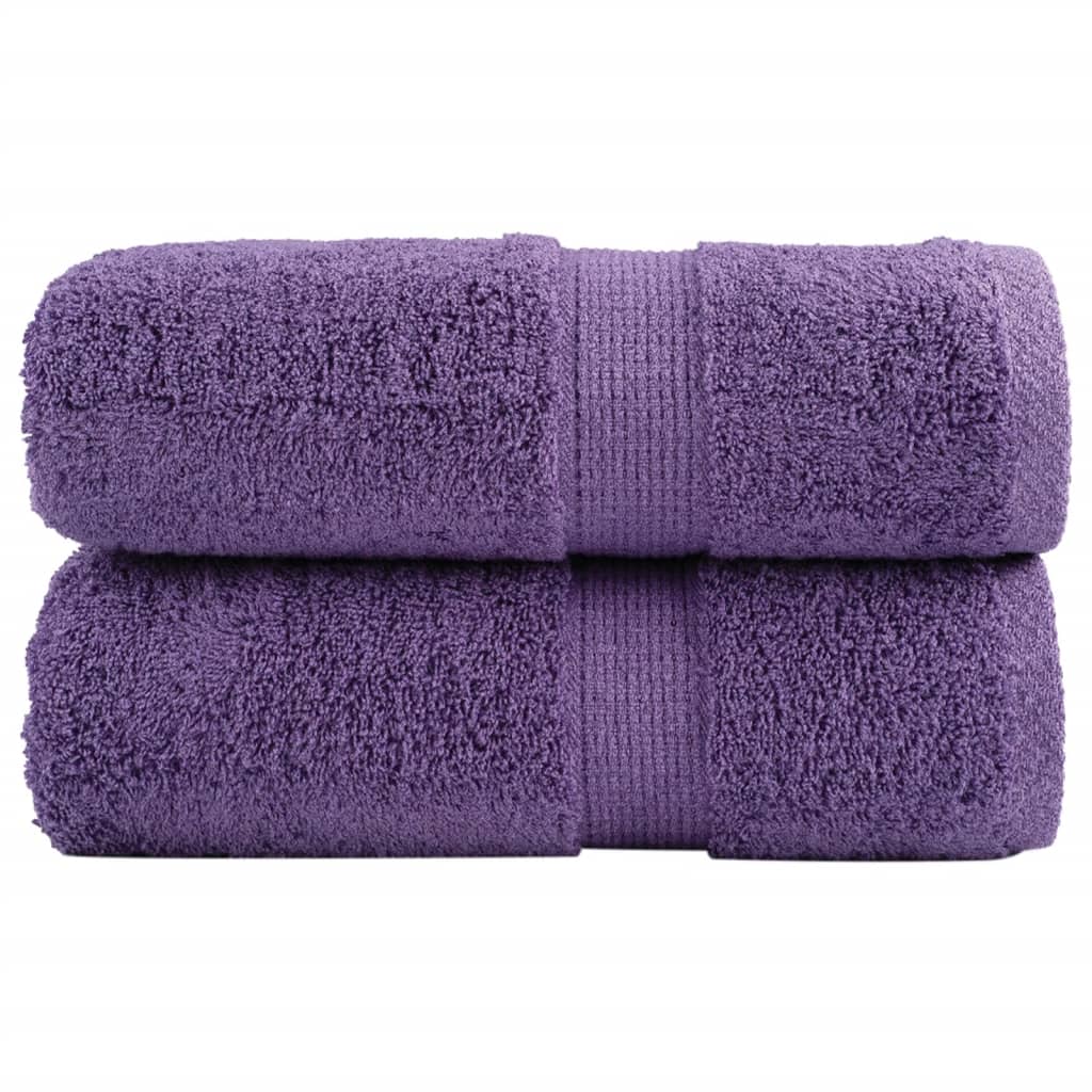Premium Soap Towels SOLUND 2 pcs Purple 30x30 cm 600 gsm