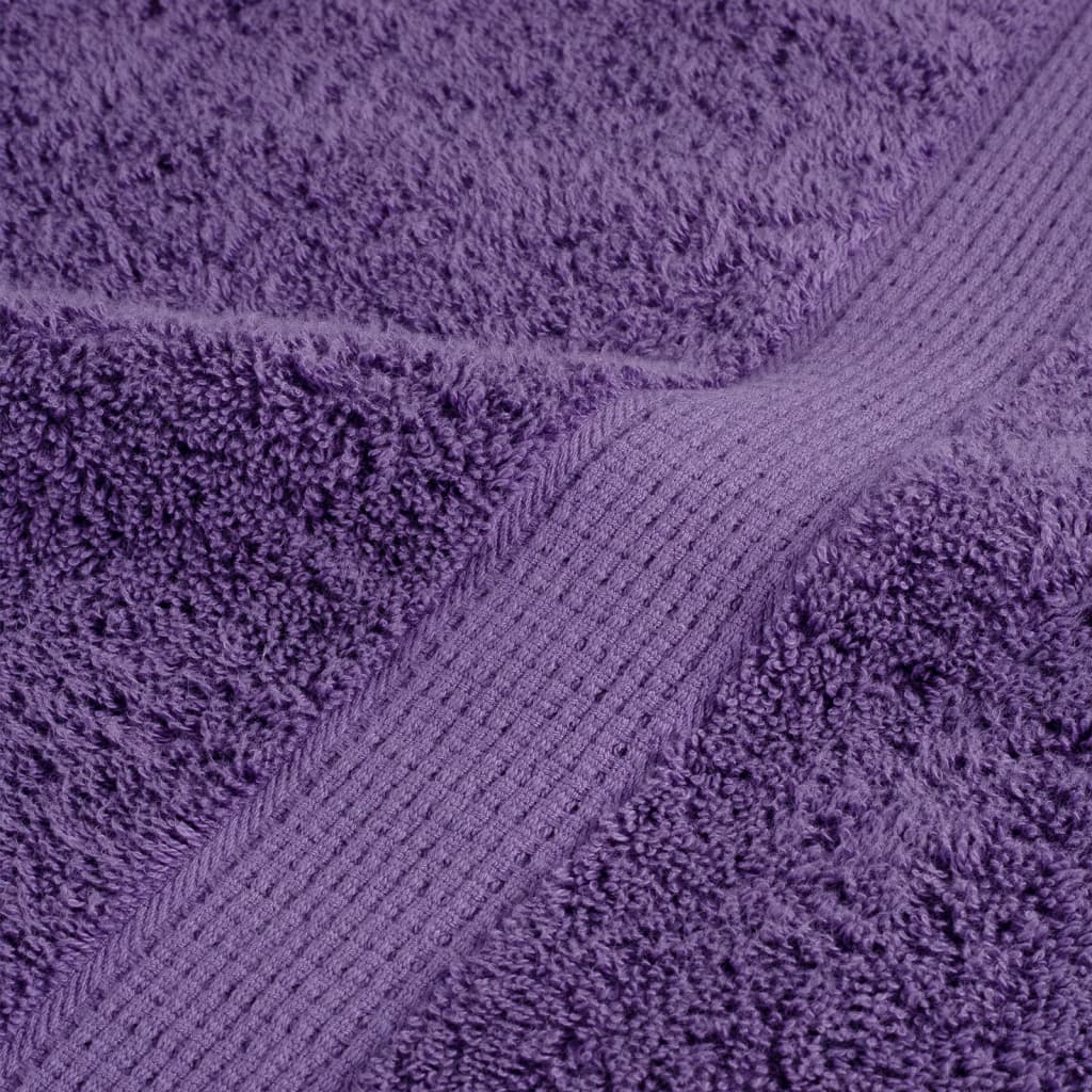 Premium Hand Towels SOLUND 2 pcs Purple 50x100 cm 600 gsm