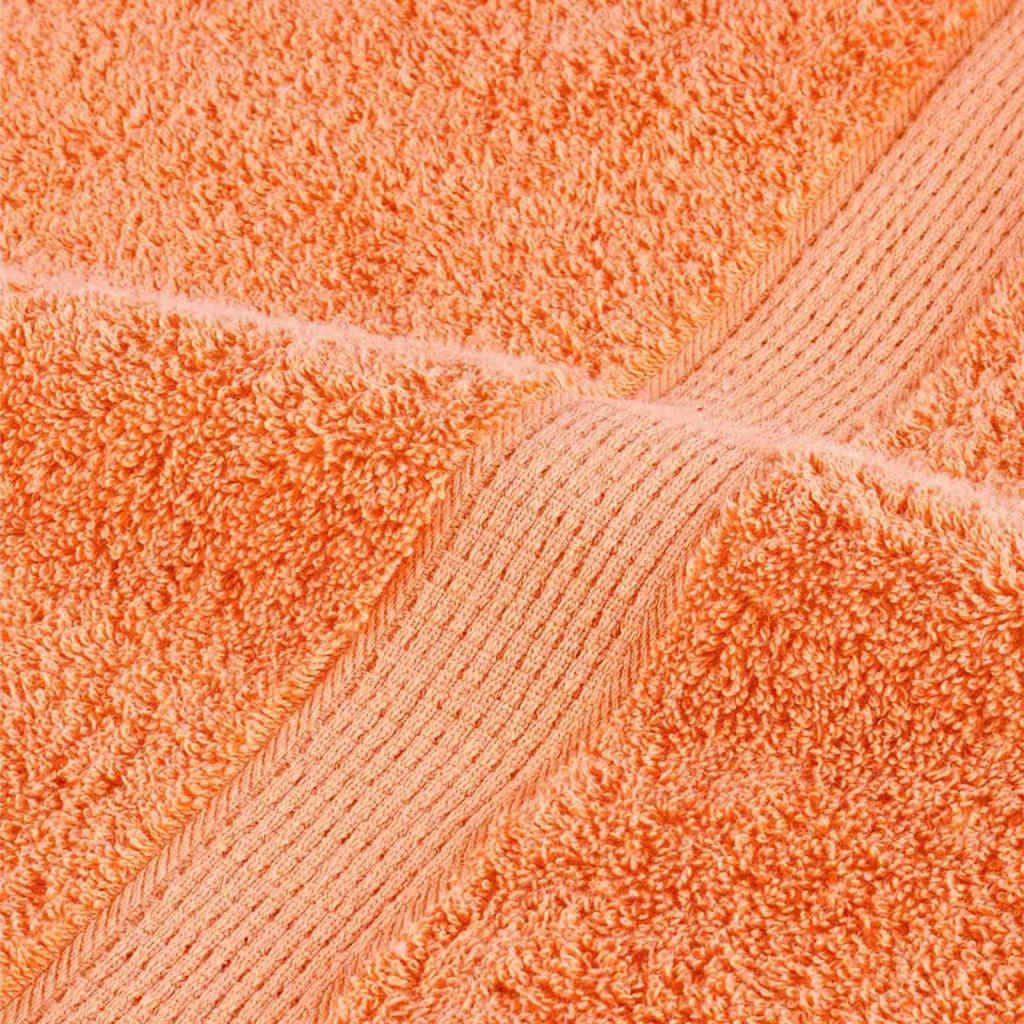 Guest Towel 10 pcs Orange 15 x 21 cm Cotton