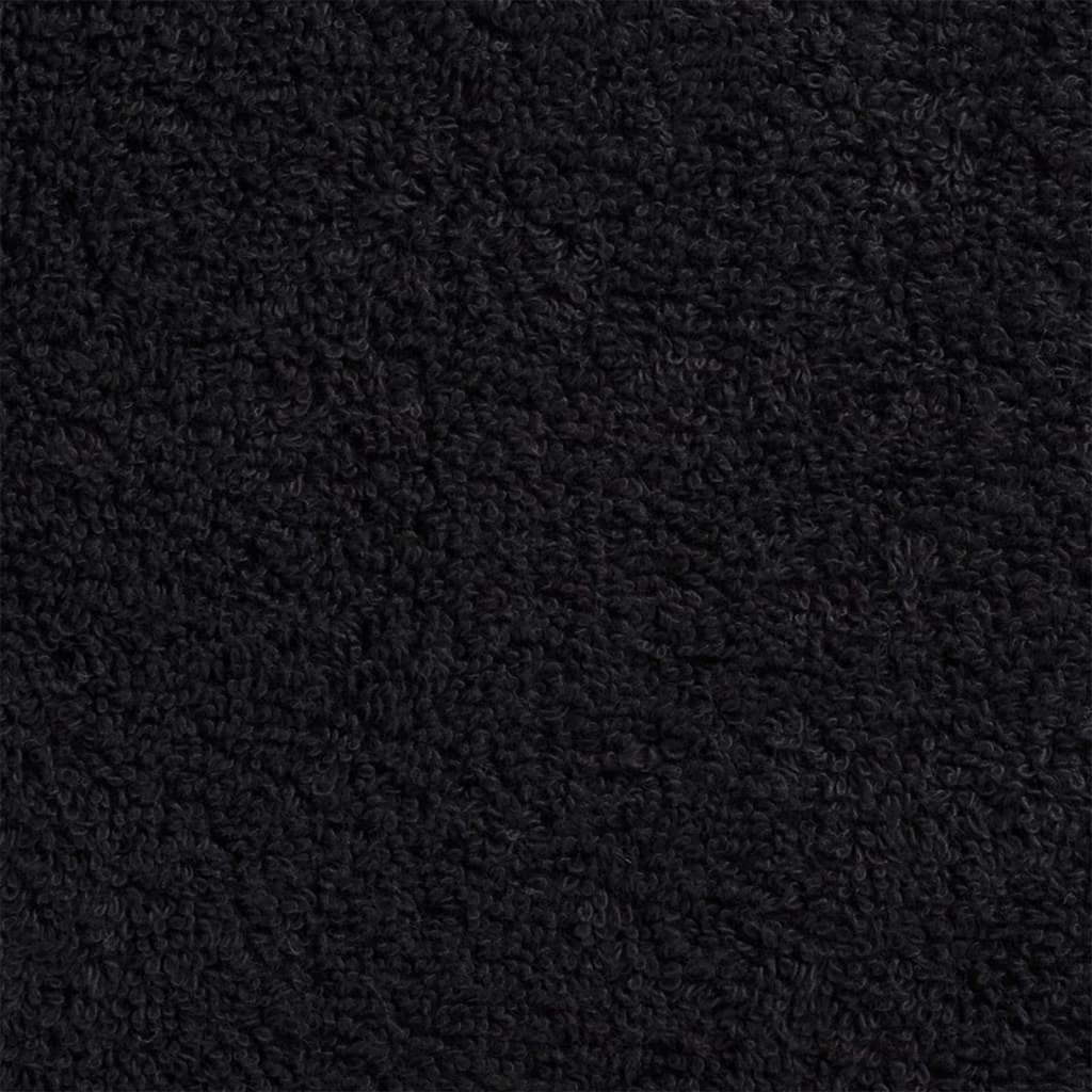 Guest Towel 4 pcs Black 15 x 21 cm Cotton