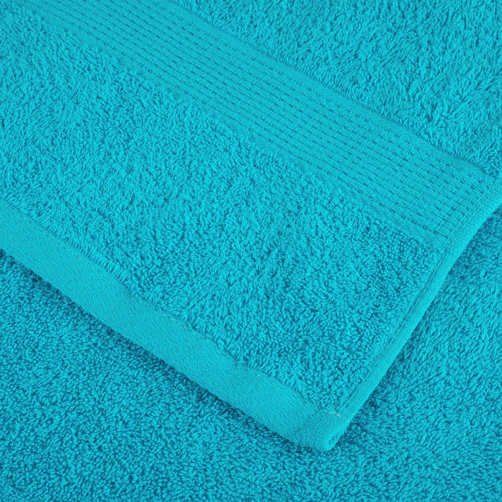 Premium Guest Towels SOLUND 4 pcs Turquoise 30x50 cm 600 gsm