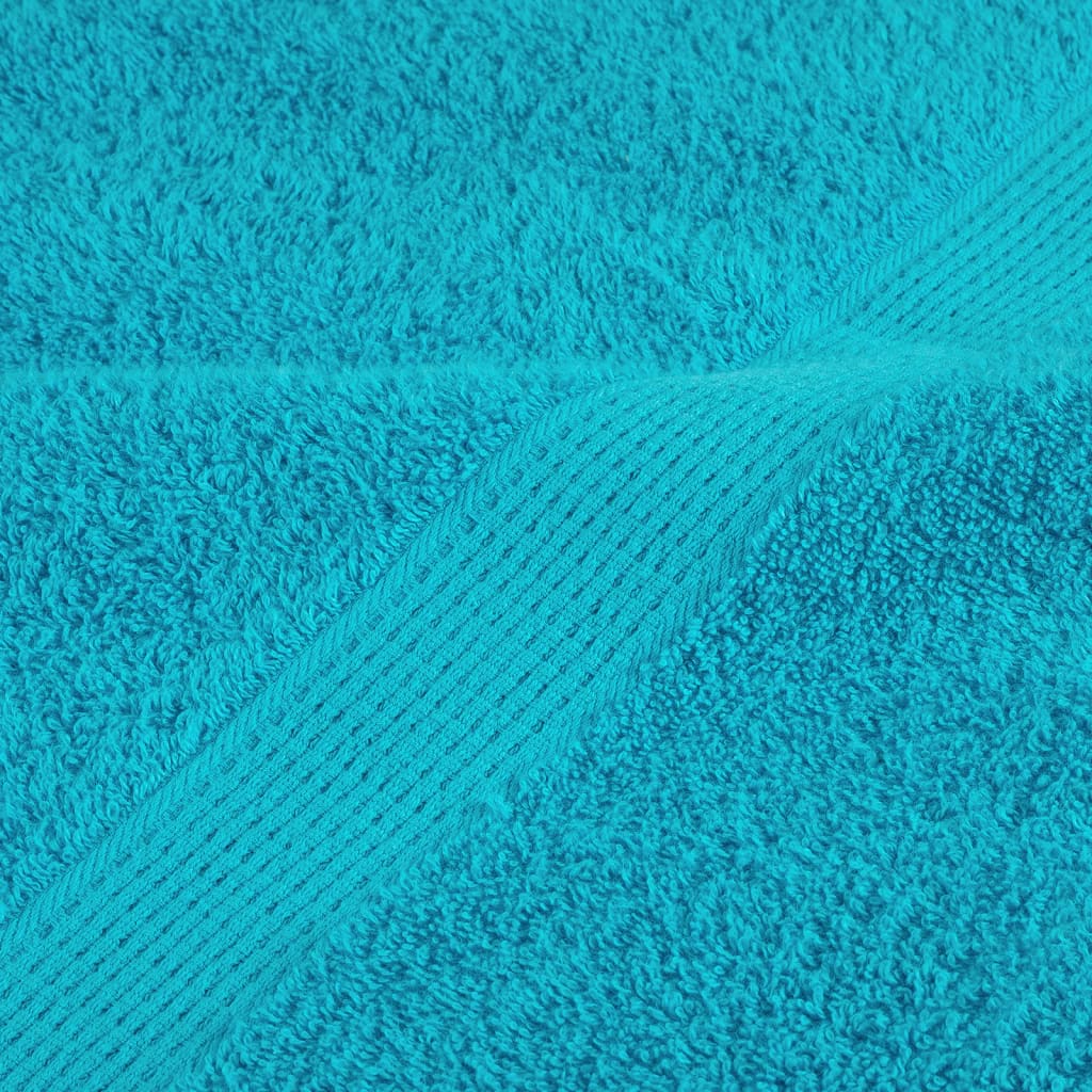 Premium Guest Towels SOLUND 4 pcs Turquoise 30x50 cm 600 gsm