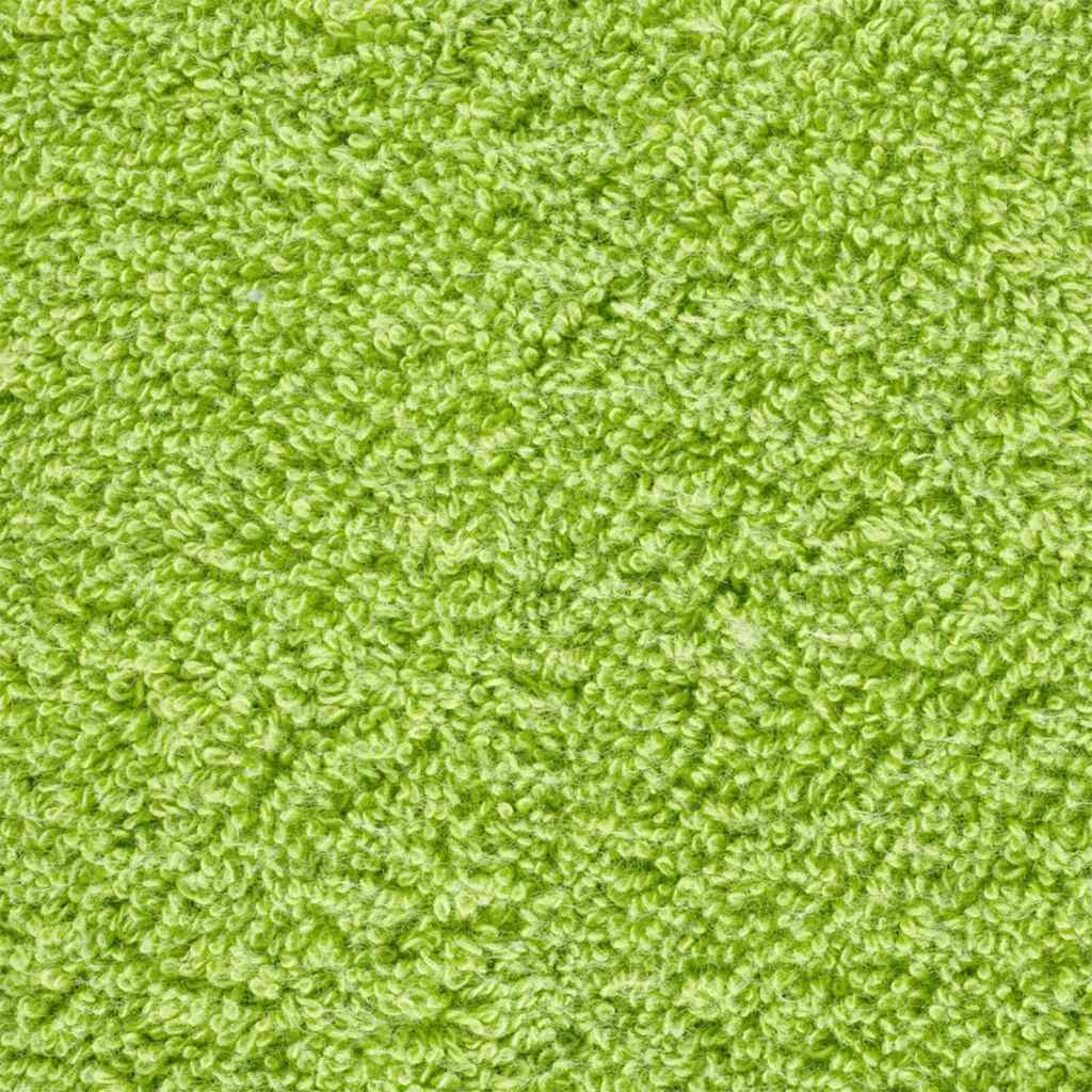 Guest Towel 10 pcs Apple green 15 x 21 cm Cotton