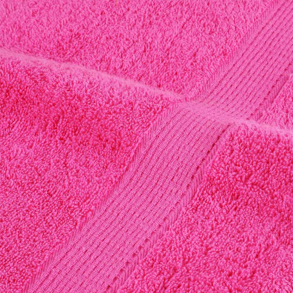 Guest Towel 4 pcs Pink 15 x 21 cm Cotton