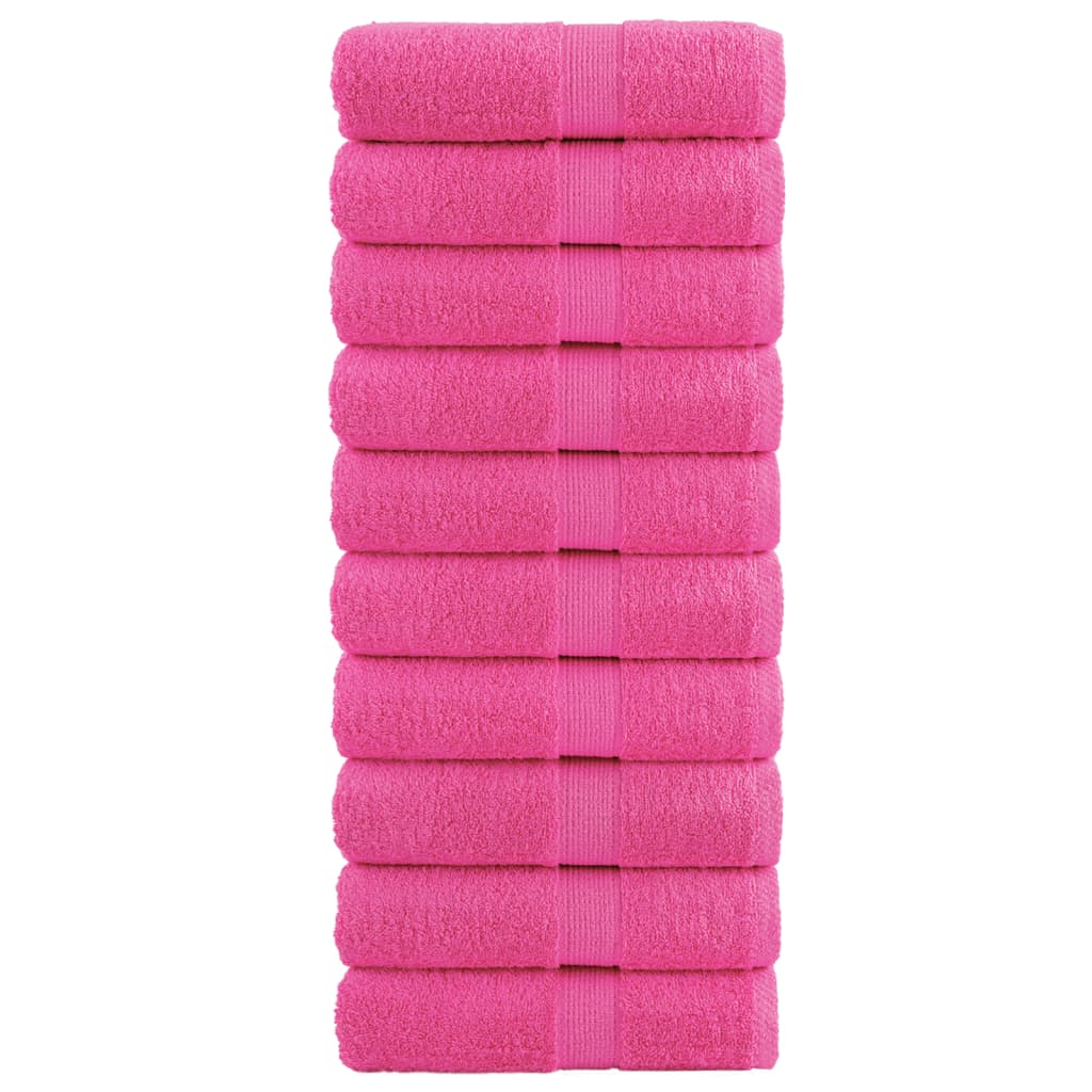Premium Guest Towels SOLUND 10 pcs Pink 30x50 cm 600 gsm