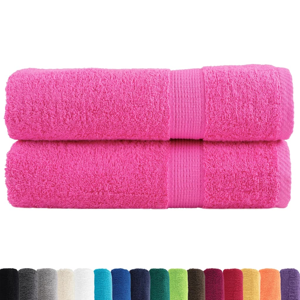 Premium Hand Towels SOLUND 2 pcs Pink 50x100 cm 600 gsm