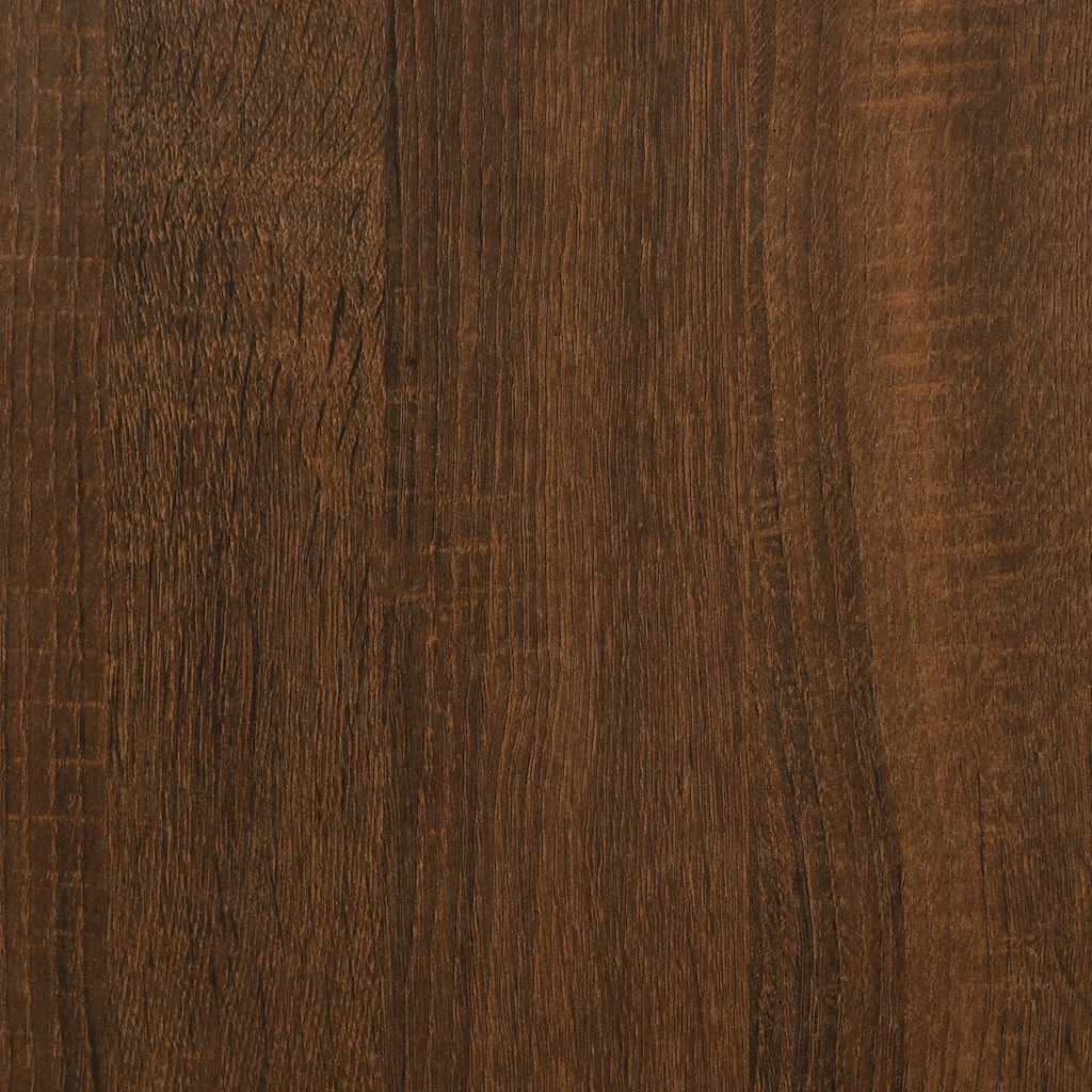Dining Table Brown Oak 120x60x76 cm Engineered Wood