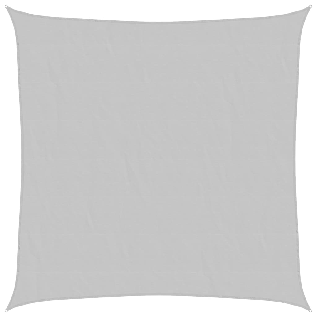 Sun Shade Sail Light Grey 2.5x2.5 m 100% Polyester Oxford