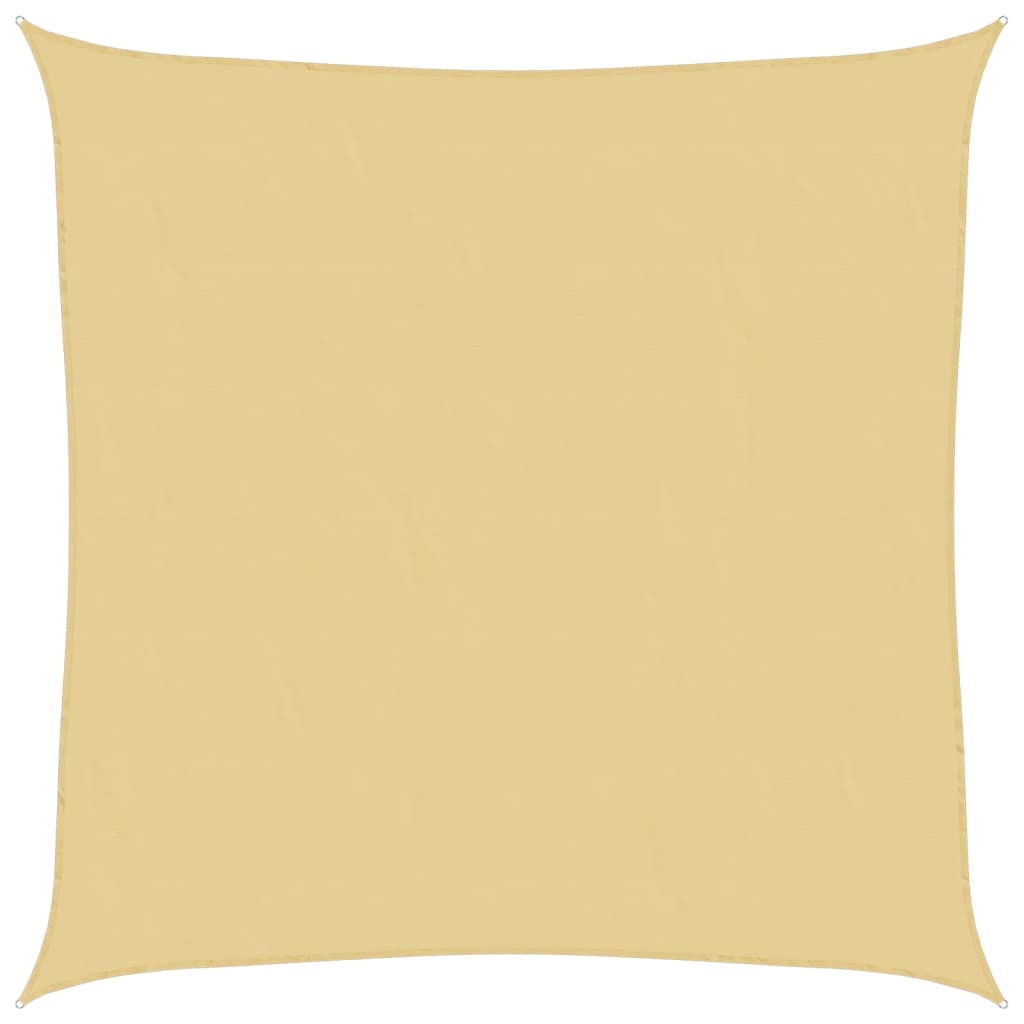 Sun Shade Sail Sand 5x5 m 100% Polyester Oxford