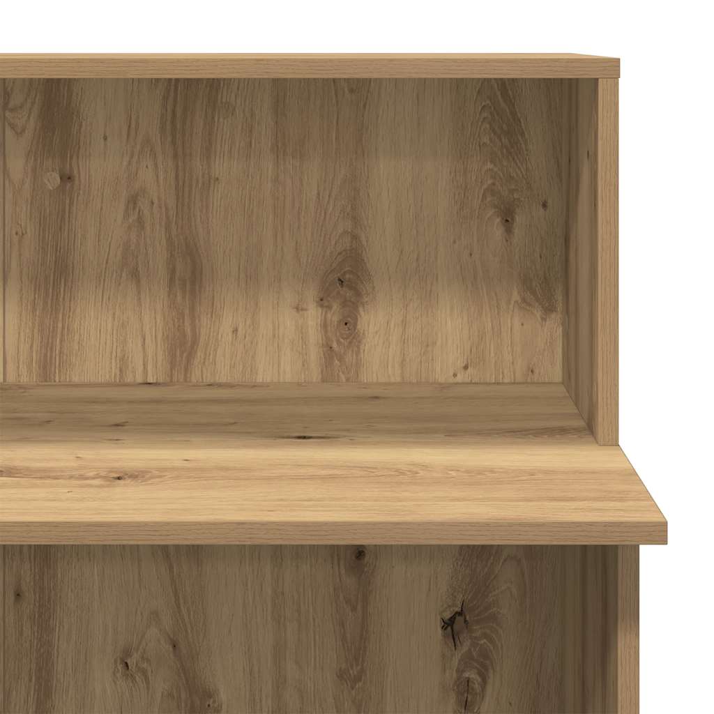 Reception Desk Artisan Oak 100x50x103.5 cm Engineered Wood