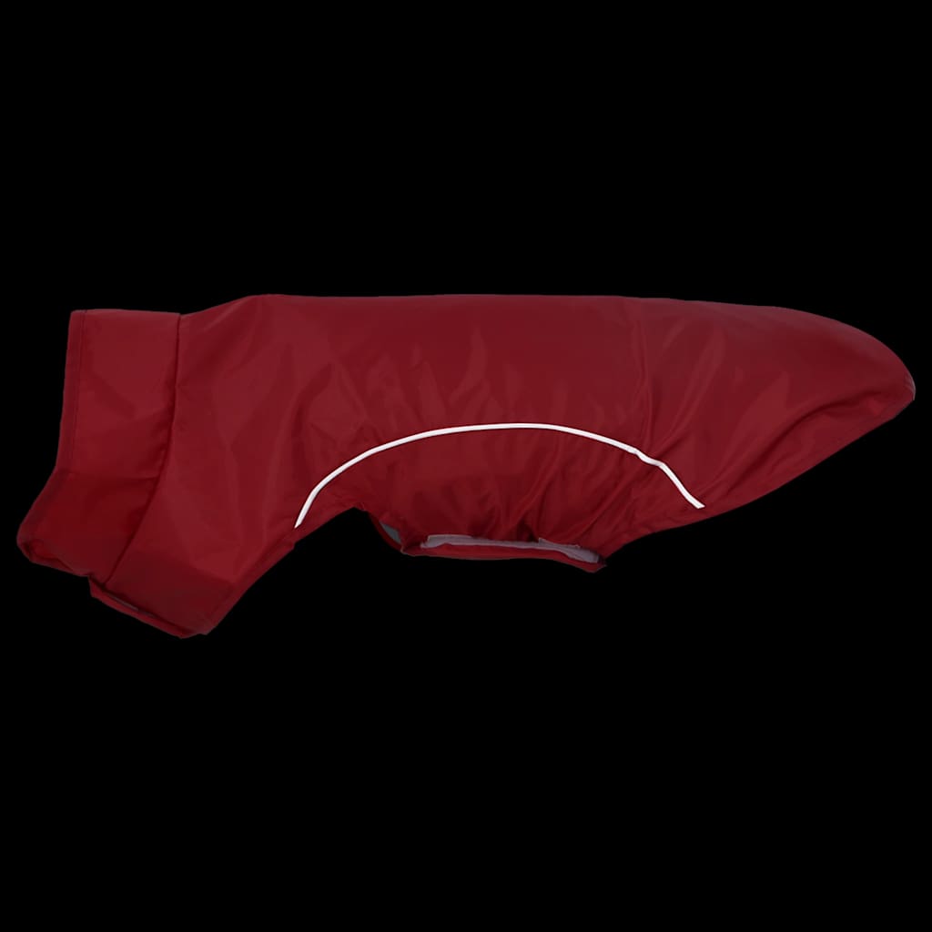 Dog Raincoat with Reflective Strips Polyester Red XS