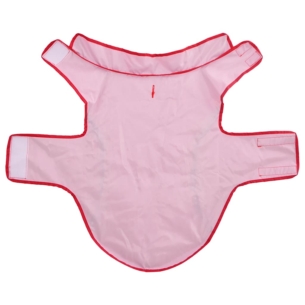 Dog Raincoat with Reflective Strips Polyester Red L