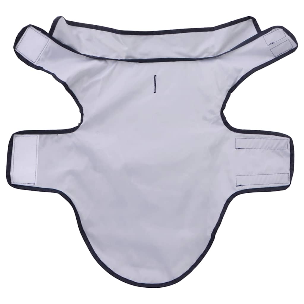Dog Raincoat with Reflective Strips Polyester Navy Blue XS