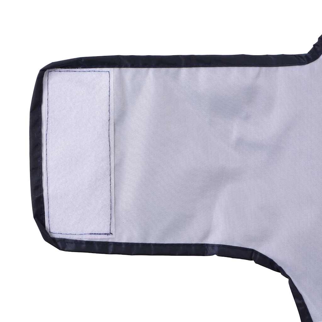 Dog Raincoat with Reflective Strips Polyester Navy Blue S