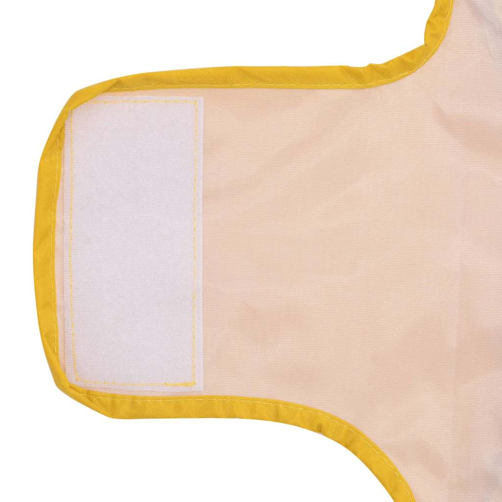 Dog Raincoat with Reflective Strips Polyester Yellow XXS