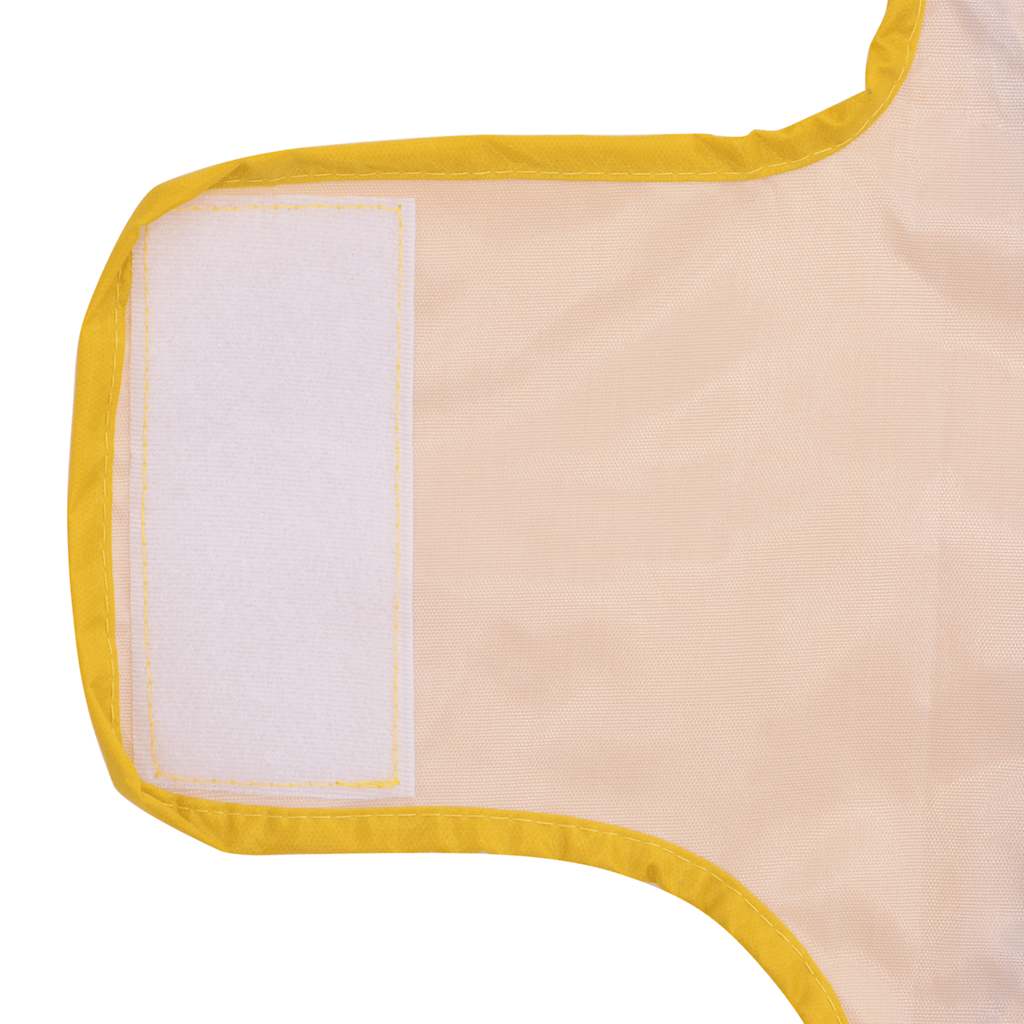 Dog Raincoat with Reflective Strips Polyester Yellow S