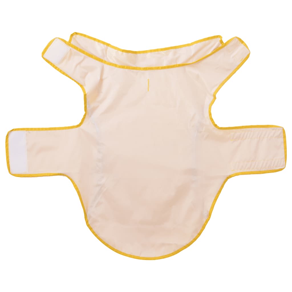 Dog Raincoat with Reflective Strips Polyester Yellow XL