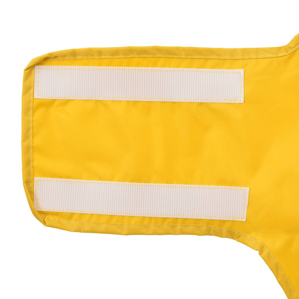 Dog Raincoat with Reflective Strips Polyester Yellow XL
