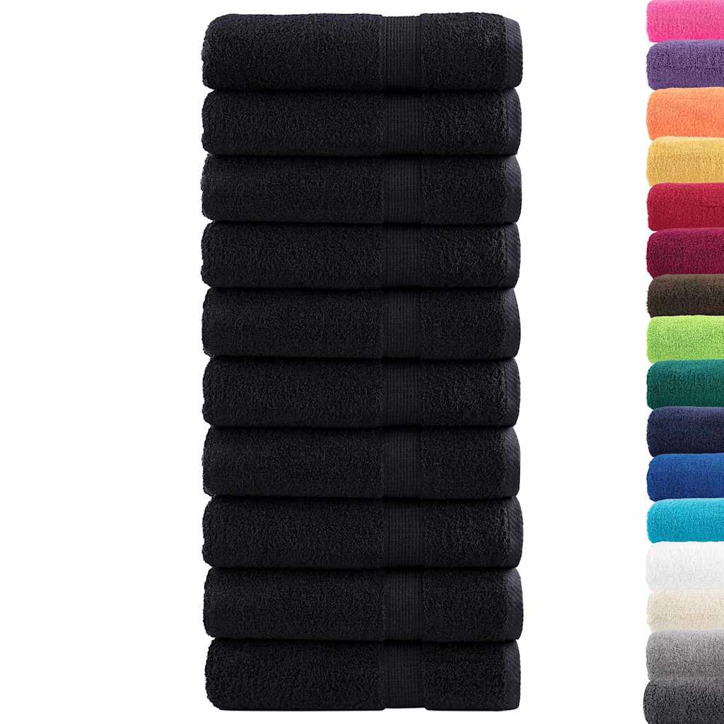 Premium Hand Towels "SOLUND" 50 pcs Black 50x100 cm 550 gsm