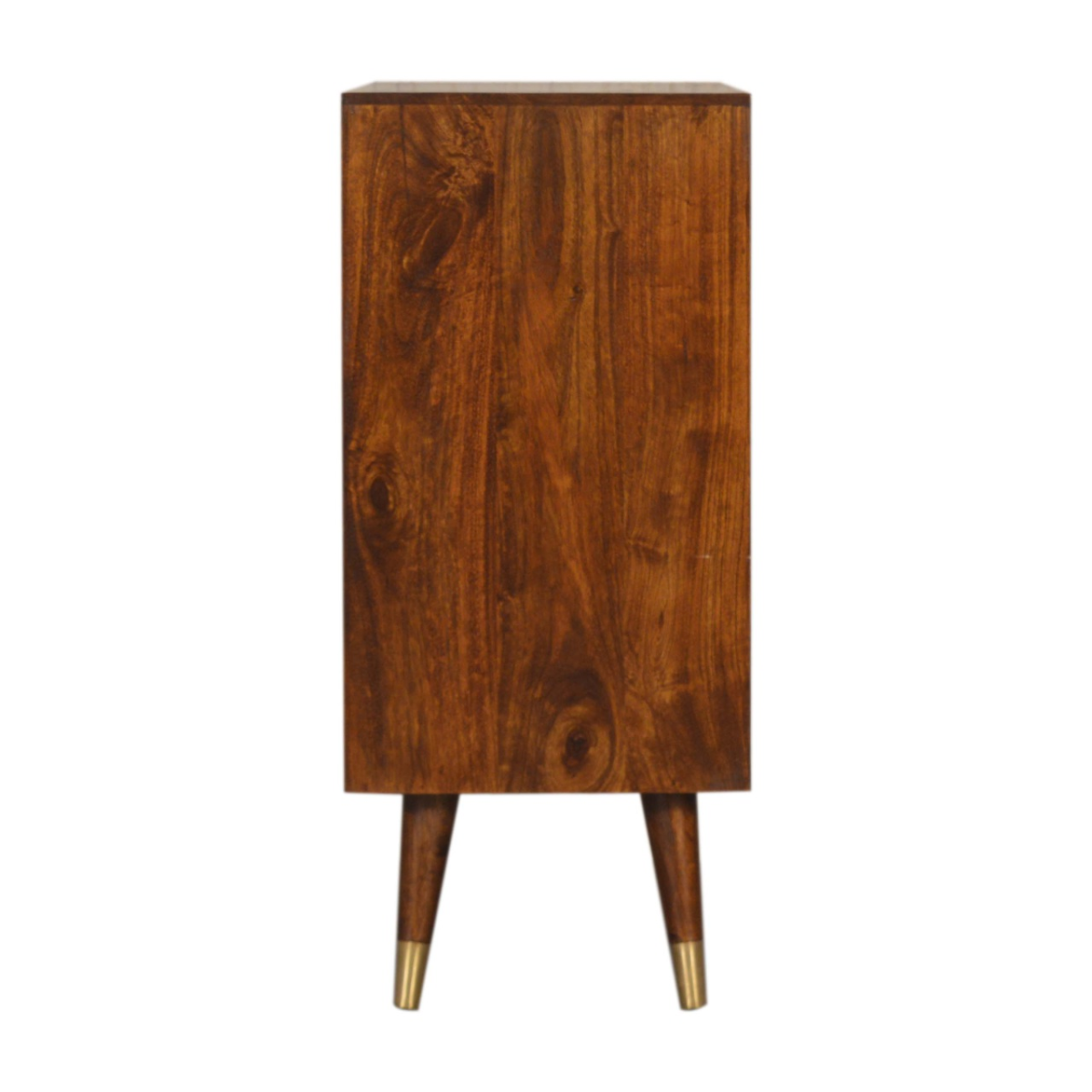 Artisan Furniture Solid Mango Wood Manila Gold Cabinet