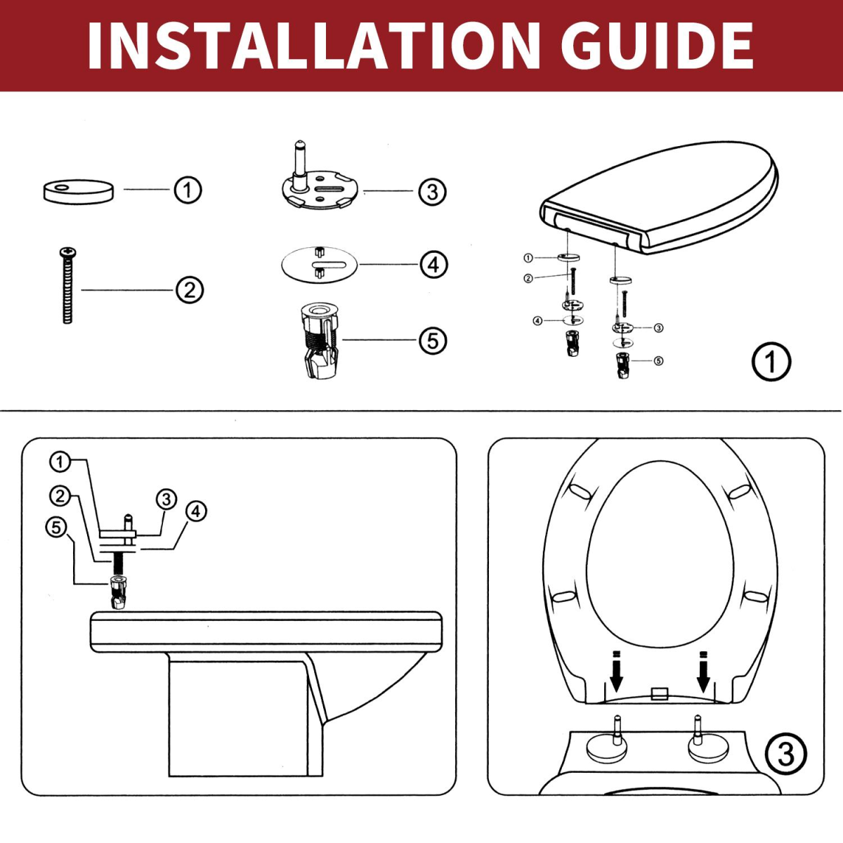 VINSANI QUICK RELEASE TOILET SEAT 1010457