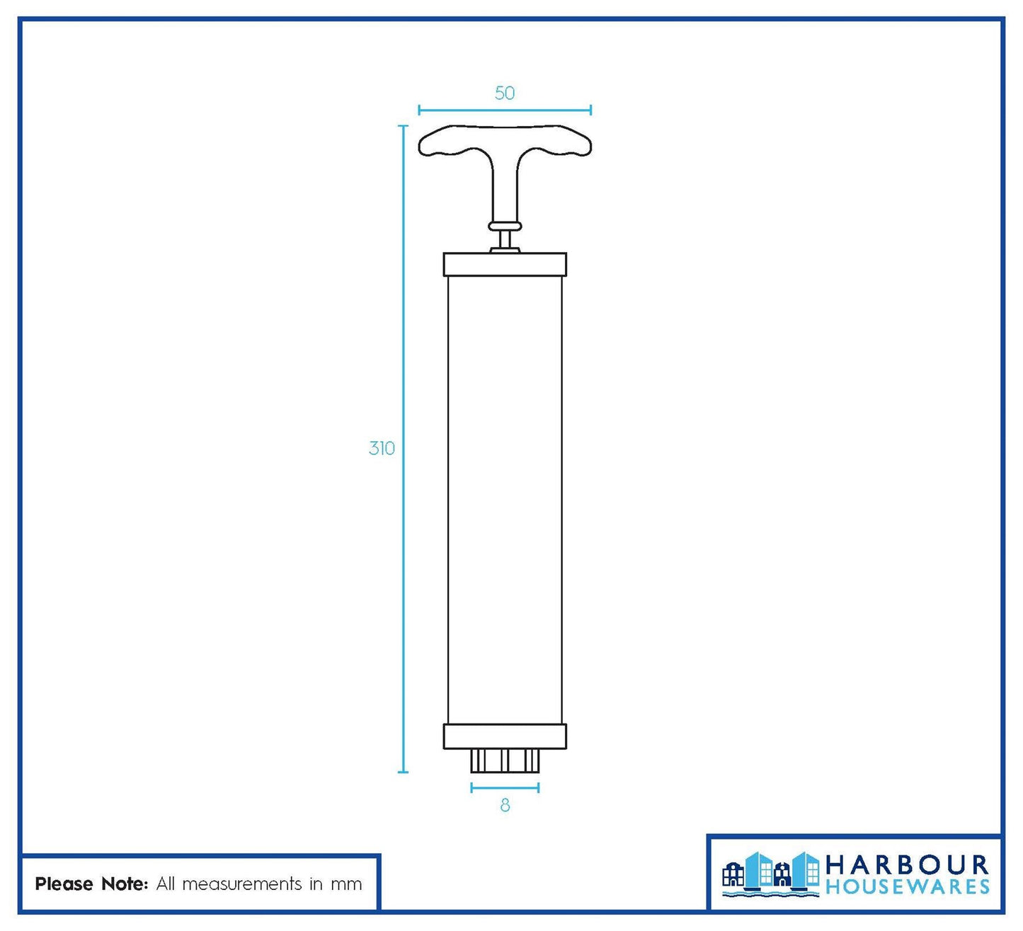 Vacuum Storage Bag Hand Pump - 30cm - White