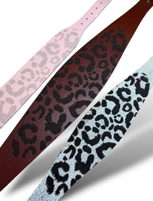 Leather Collar - Leopard