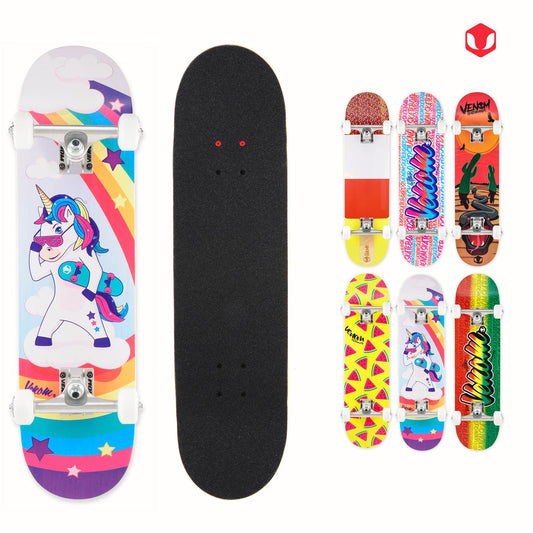 Venom Junior Complete Skateboard - Unicorn - 7.25"