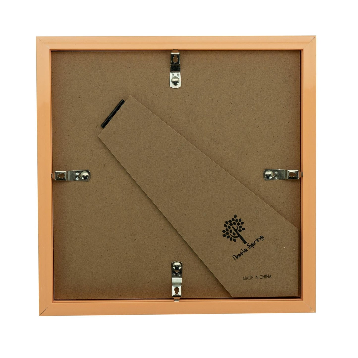 8" x 8" Dark Wood 3D Box Photo Frame - with 6" x 6" Mount