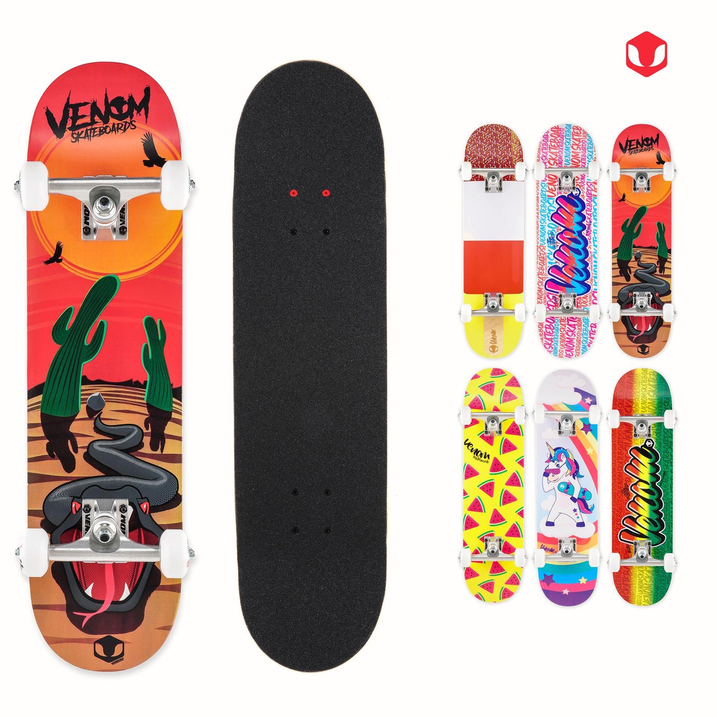 Venom Junior Complete Skateboard - Desert Viper - 7.25"