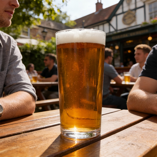 568ml (20oz) Conical Pint Beer Glasses - Pack of 24