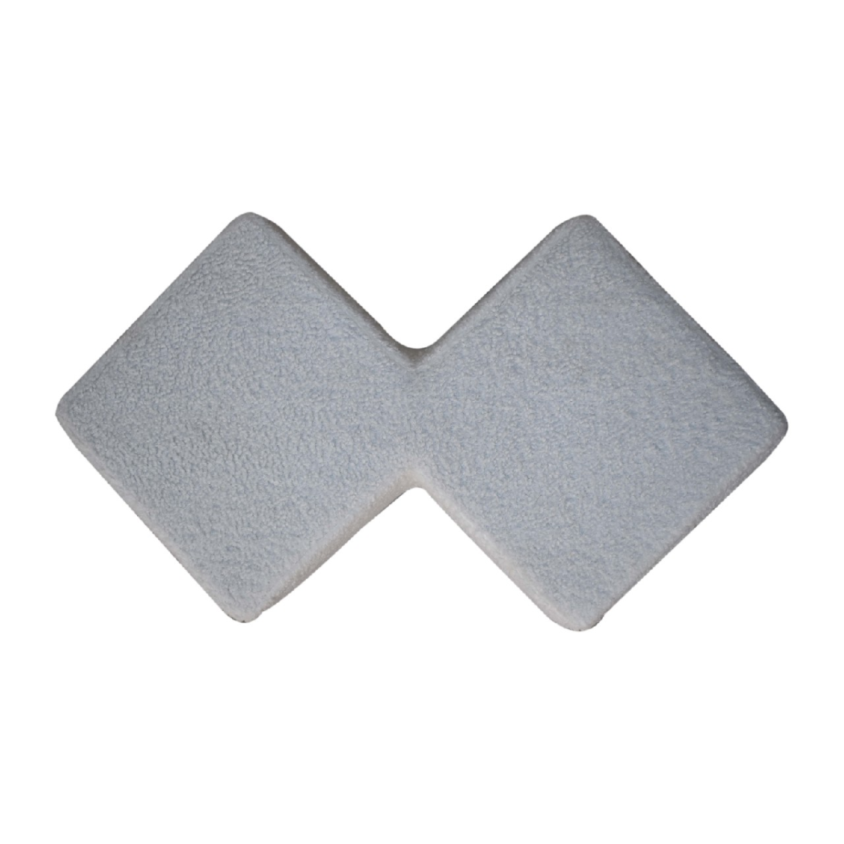 Artisan Furniture Solid Mango Wood White Boucle Twin Footstool