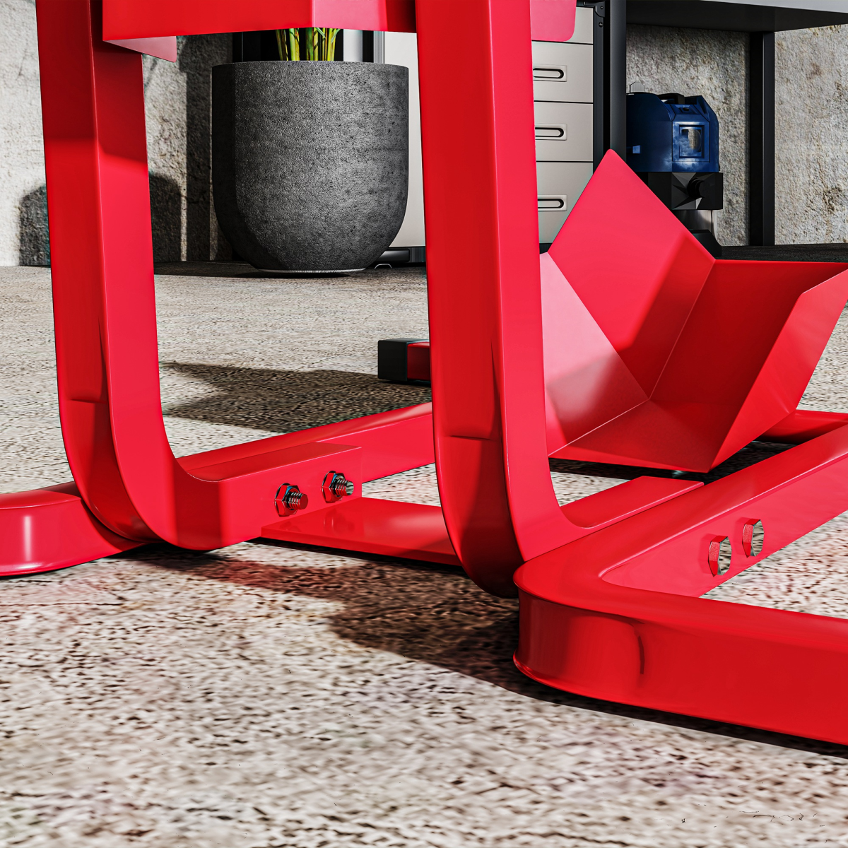 HOMCOM Adjustable Motorcycle Wheel Chock Motorbike Holder with Metal Frame