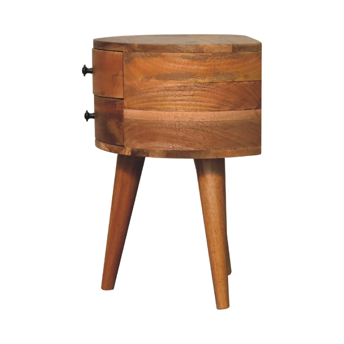 Artisan Furniture Solid Wood Odyssey Oak-ish Tripod Bedside