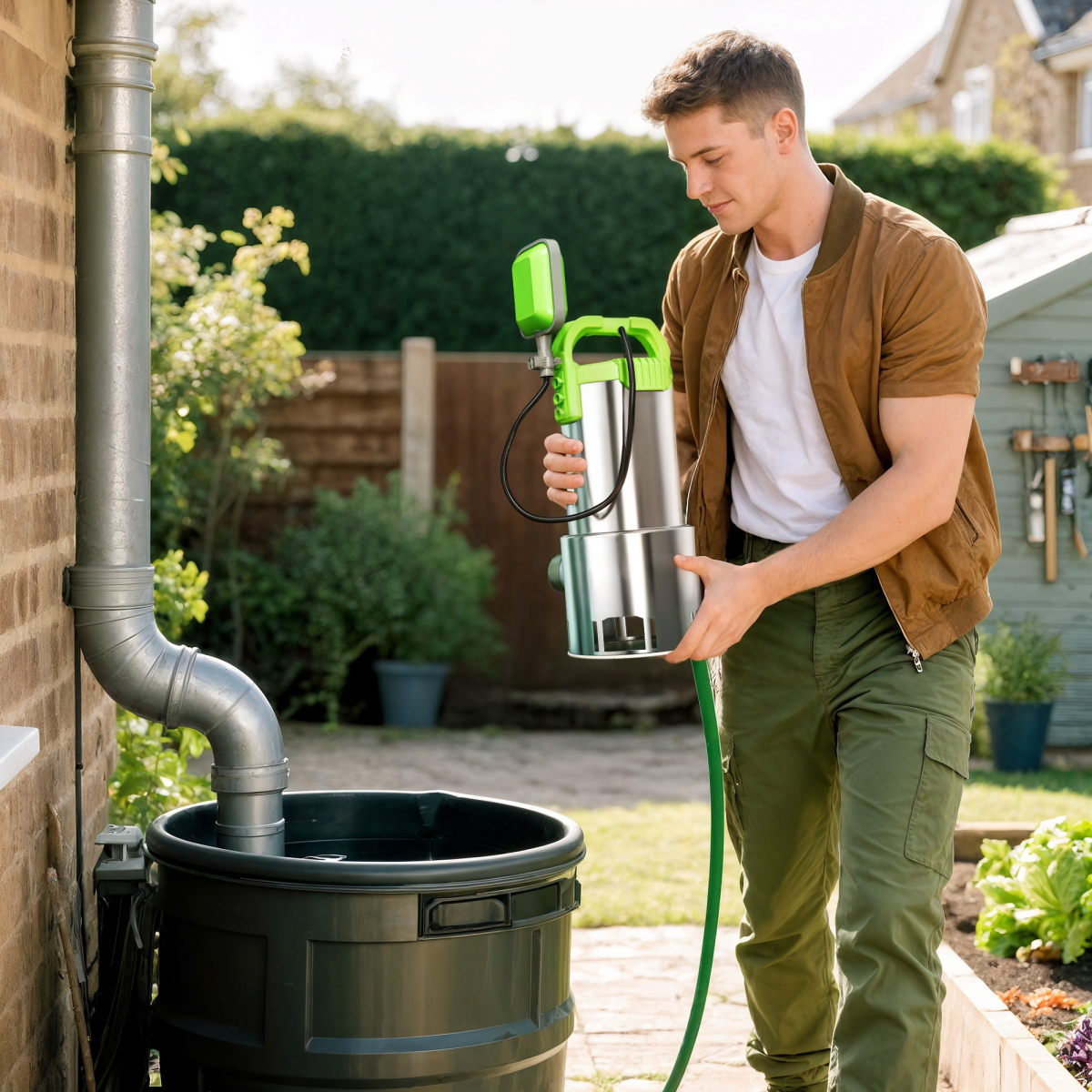 Outsunny 1100W Water Pump with Float Switch, 18500L/H Electric Sump Pump