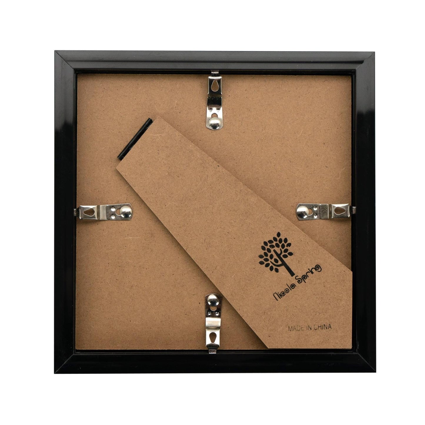 6" x 6" Black 3D Box Photo Frame - with 2" x 2" Mount