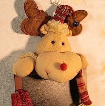 Novelty Hanging Christmas Reindeer with Chalkboard Christmas Decoration