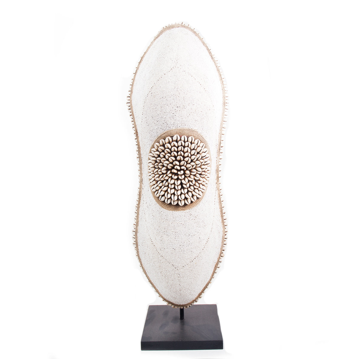 Cameroon Beaded Shield - Oblong - 17E