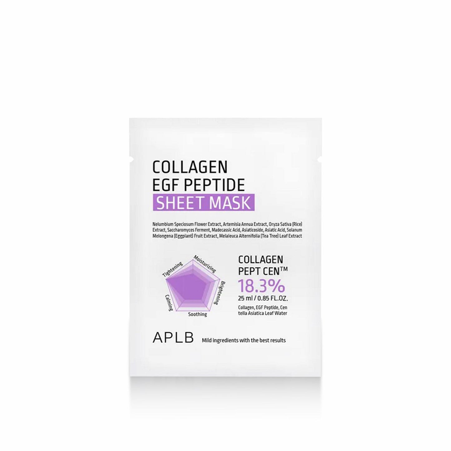 APLB Collagen EGF Peptide Sheet Mask 25ml