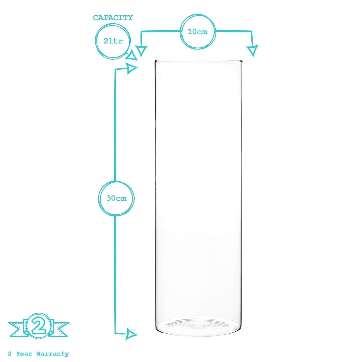 2L Scandi Storage Jar with Carved Wooden Lid