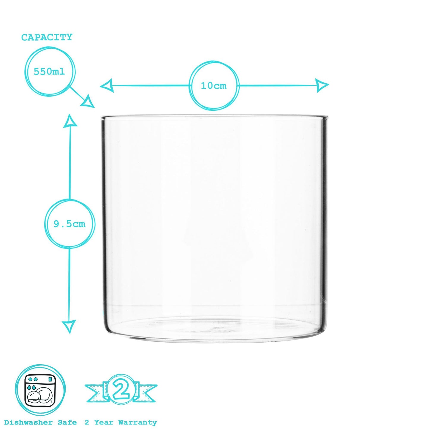 550ml Scandi Storage Jar