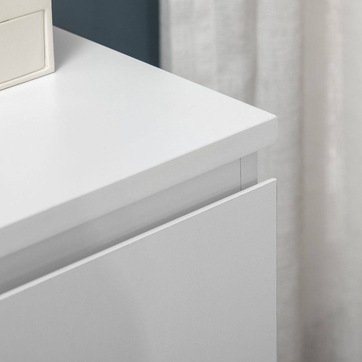 Chest Of Drawers 3-Drawer Storage Organiser Unit For Bedroom Living Room White