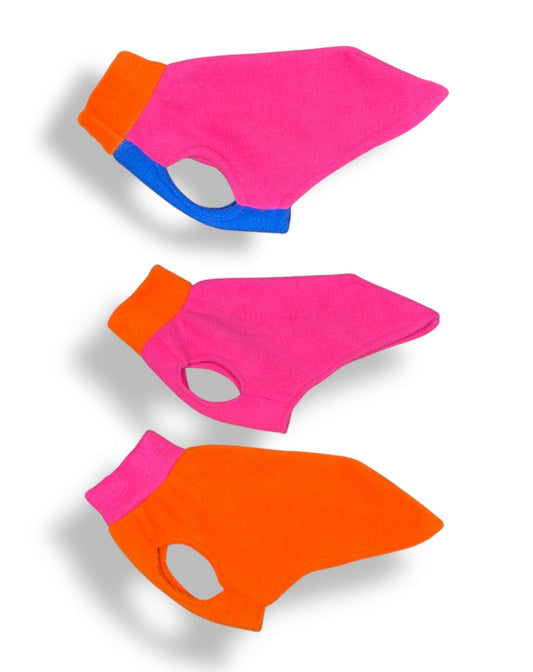 Fleece Vest - Colour Block Puppy Fleece