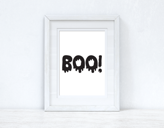 BOO Halloween Autumn Seasonal Wall Home Decor Print