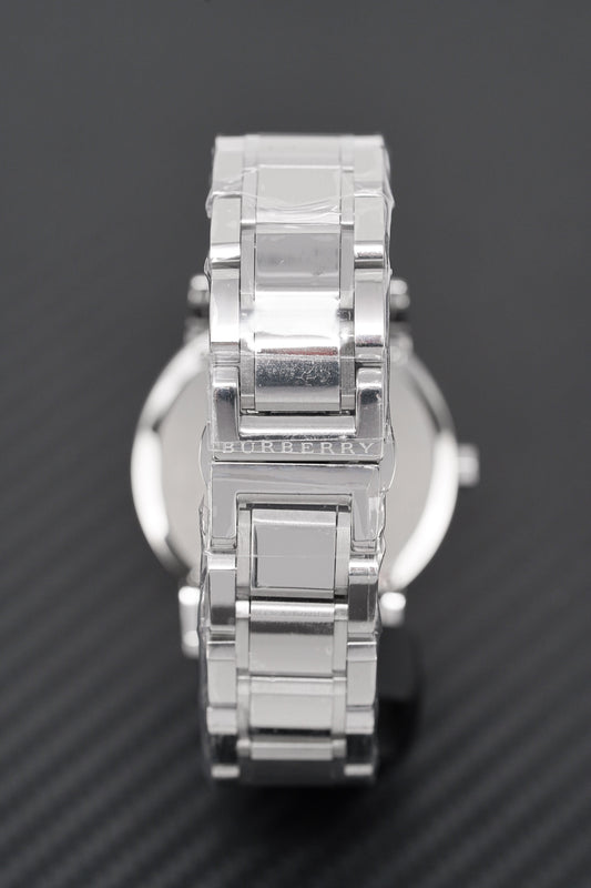 Burberry Unisex Watch The City 38mm Steel Black BU9001