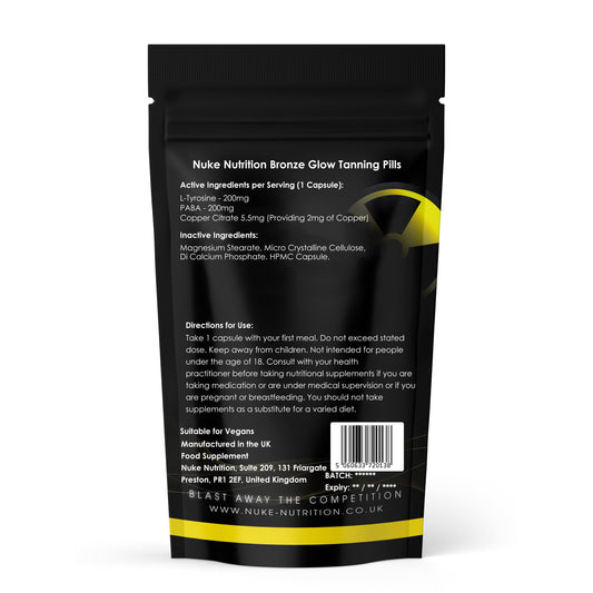 Tanning Pills - Bronze Glow Tanning Capsules High Strength Pills with No Sunbeds Required