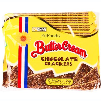 CROLEY FOODS Butter Cream Chocolate Crackers 10x25g
